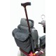 Mobility scooter bag walking cane holder